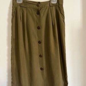 Vintage Christian Dior Button front separates skirt
